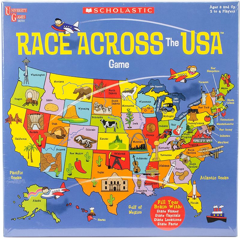 Photo 1 of Scholastic Race Across the USA Game
