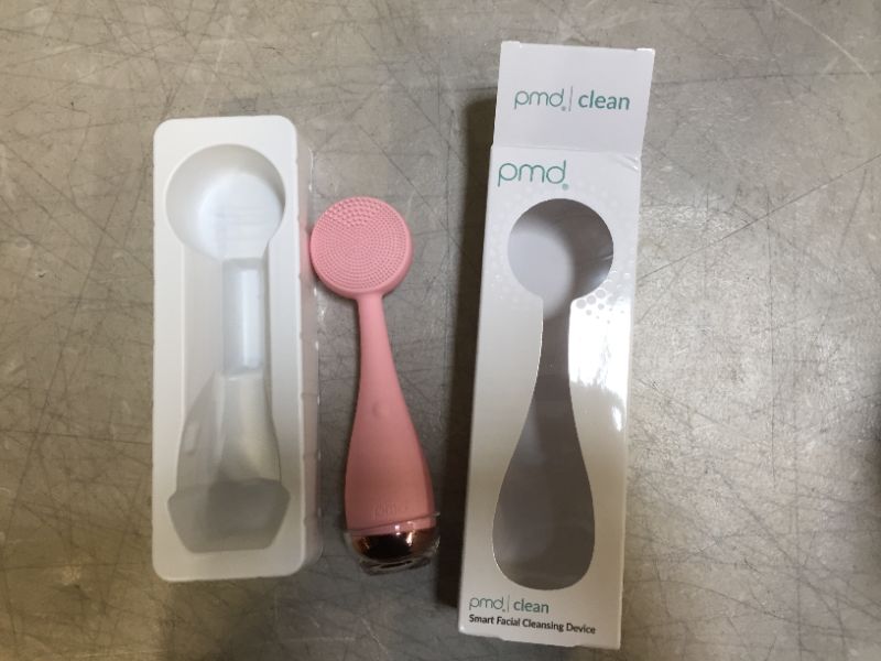 Photo 2 of PMD Clean - Smart Facial Cleansing Device with Silicone Brush & Anti-Aging Massager - Waterproof - SonicGlow Vibration Technology - Lift, Firm, and Tone Skin on Face and Body
