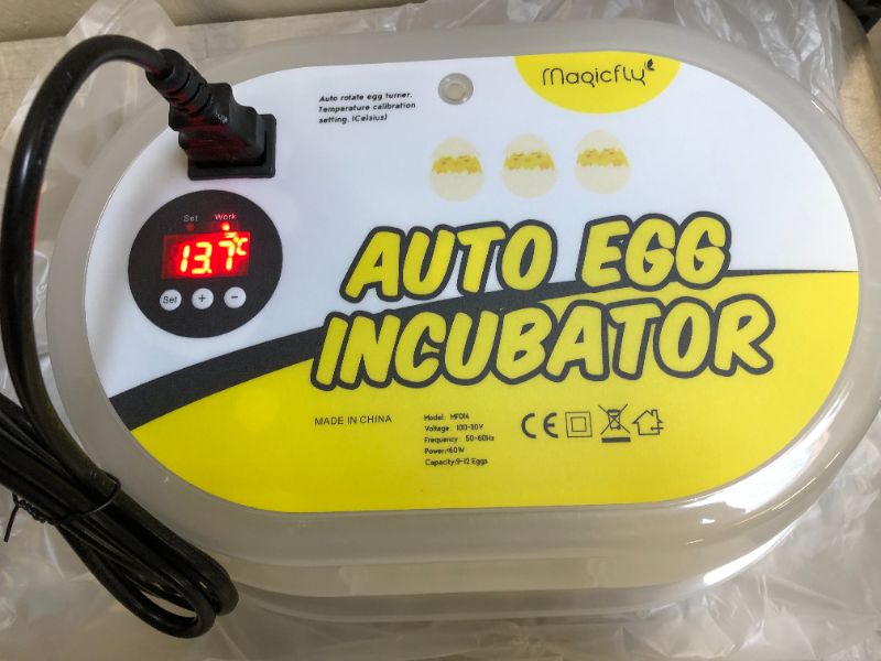 Photo 3 of Magicfly Digital Mini Fully Automatic Egg Incubator 9-12 Eggs Poultry Hatcher for Chickens Ducks Goose Birds
