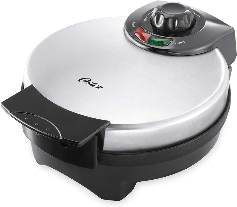 Photo 1 of Oster Belgian Waffle Maker, Stainless Steel (CKSTWF2000) 10 Inch
