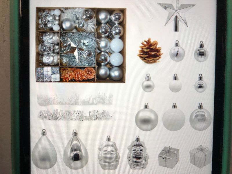 Photo 1 of 104PCS ASSORTED CHRISTMAS HANGING ORNAMENTS 