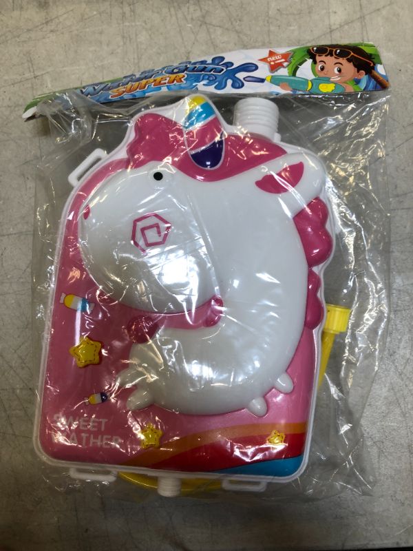 Photo 2 of Bibibi Toddler Toys Backpack Water Gun (Pink) and Suction Spinner Toys
