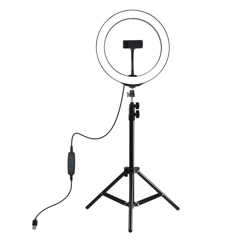 Photo 1 of 10IN BLACK USB RING LIGHT WITH TRIPOD