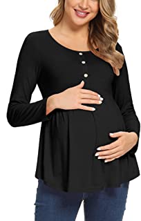 Photo 1 of FABRACK Women's Maternity Shirts Top 3/4 Sleeve/Long Sleeve Pregnancy T-Shirt Clothes
MEDIUM