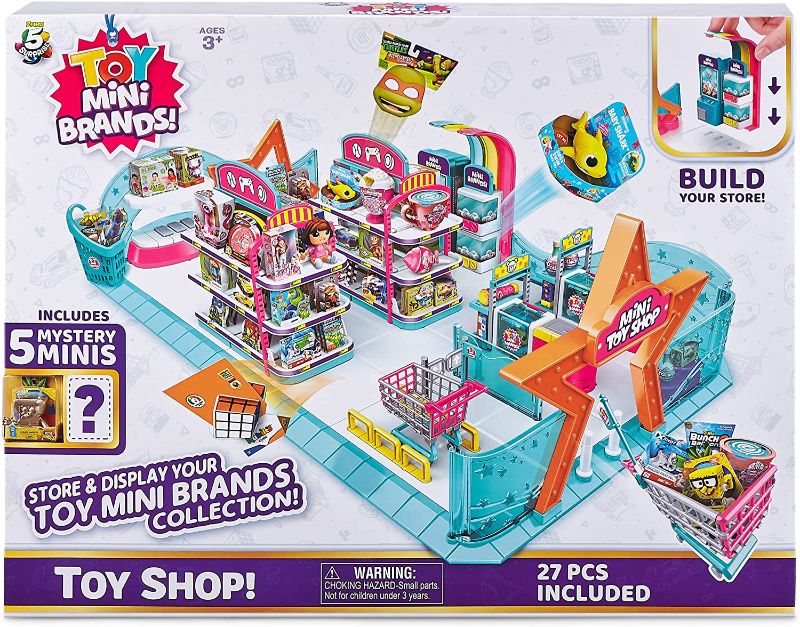 Photo 1 of 5 Surprise Toy Mini Brands Mini Toy Shop Playset by ZURU, White
