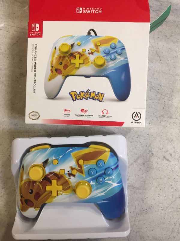 Photo 2 of PowerA Enhanced Wired Controller for Nintendo Switch - Pokemon Pikachu Charge
