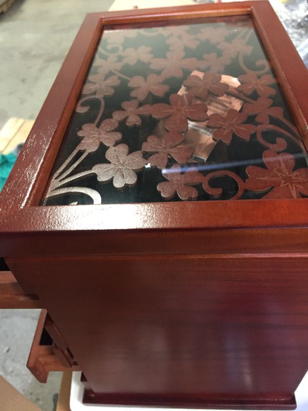 Photo 2 of 12 x 10 inches jewelry box color brown  