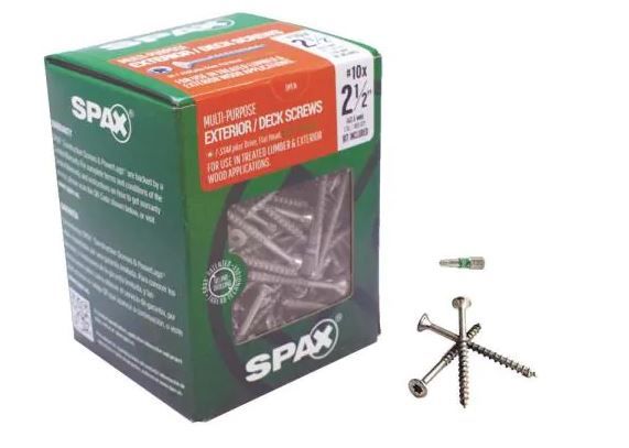 Photo 1 of #10 x 2-1/2 in. T-Star Plus Flat Head Interior/Exterior HCR-X Screw (405 per Box)
