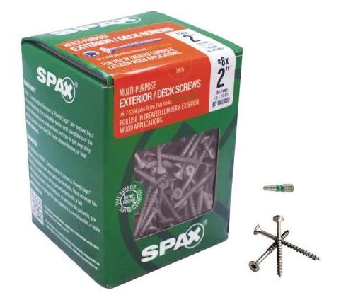 Photo 1 of #8 x 2 in. T-Star Plus Flat Head Interior/Exterior HCR-X Coated Screw (5 lb. -Box)
