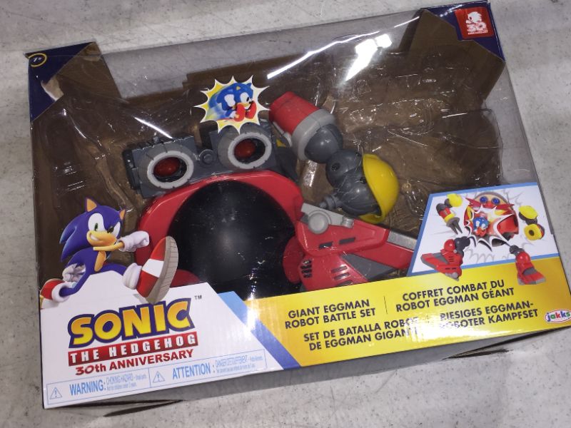 Photo 3 of Sonic The Hedgehog Giant Eggman Robot Battle Set with Catapult - 30th Anniversary
