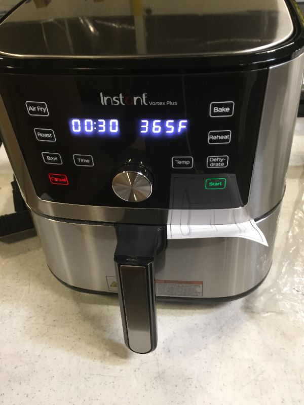 Photo 2 of Instant Pot - 6 Quart Vortex Plus 6-in-1 Air Fryer - Stainless Steel - Stainless Steel
