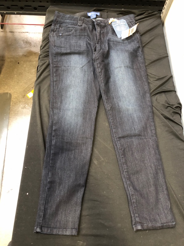 Photo 2 of Democracy Women's Petite Ab Solution Jegging Jeans - Indigo Blue - Size 12