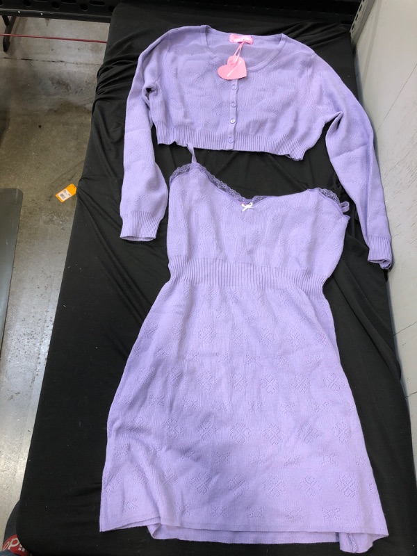 Photo 1 of Generic Women's Purple Gown and Jacket Set. XL