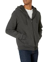 Photo 2 of Amazon Essentials Men's Sherpa Lined Full-Zip Hooded Fleece Sweatshirt. Size Medium
