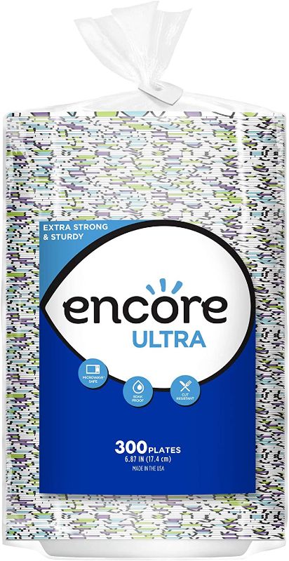 Photo 1 of Encore Ultra Paper Dessert/Appetizer Plates, 6.87 Inch, 300 ct, pack of 2, (total 600 Count)
