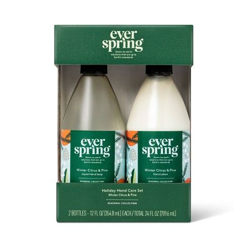 Photo 1 of 
Winter Citrus & Pine Hand Soap + Lotion Gift Set - 24 fl oz - Everspring™ 2PK
