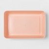 Photo 1 of 
Room Essentials 2pk 10.24 L x 2.5" H x6.85" W Large Storage Trays Feather Peach 4 PAIR