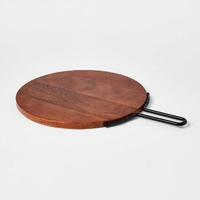 Photo 1 of 18" x 13" Wood Round Serving Board - Threshold™
