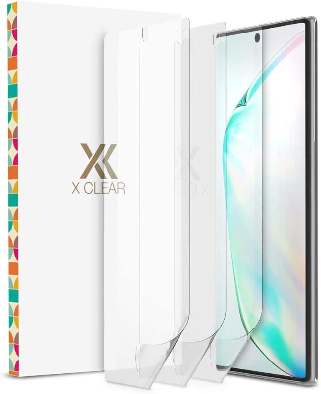 Photo 1 of XClear 3 Pack Screen Protector Designed for Galaxy Note 10 (2019) [Case Friendly] TPU Film Anti-Scratch HD Protector Compatible with Samsung Galaxy Note10 - Pack of 3
