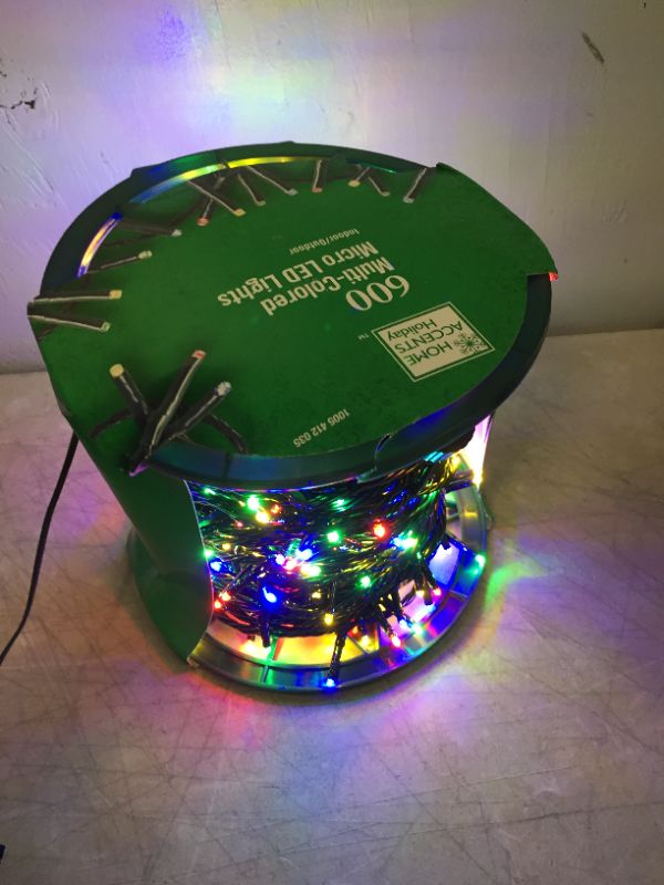 Photo 2 of 157 ft. 600-Light LED Micro Fairy Multi Color Lights No Function Reel Packaging 