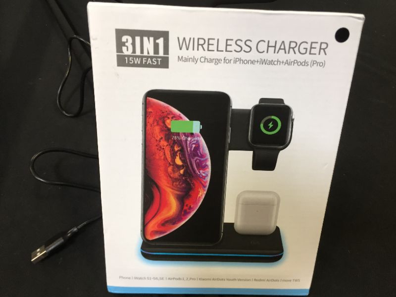Photo 1 of generic wireless 3 in 1 charger 
