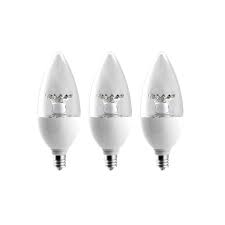 Photo 1 of 60-Watt Equivalent B11 Dimmable LED Light Bulb Daylight (3-Pack) 2 pack 
