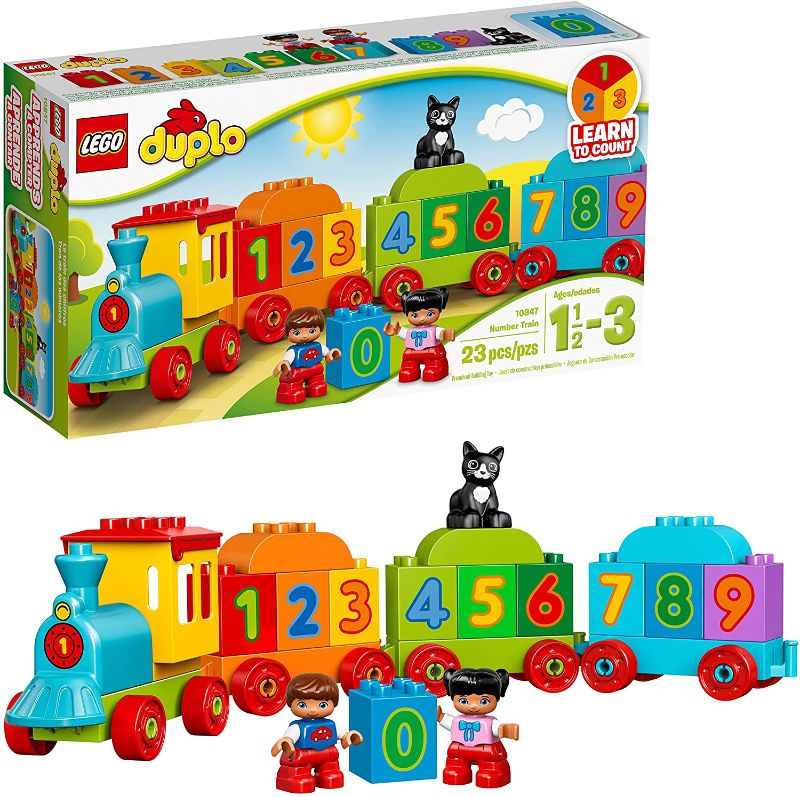 Photo 1 of LEGO DUPLO My First Number Train 10847 Learning and Counting Train Set Building Kit and Educational Toy for 2-5 Year Olds (23 Pieces)

