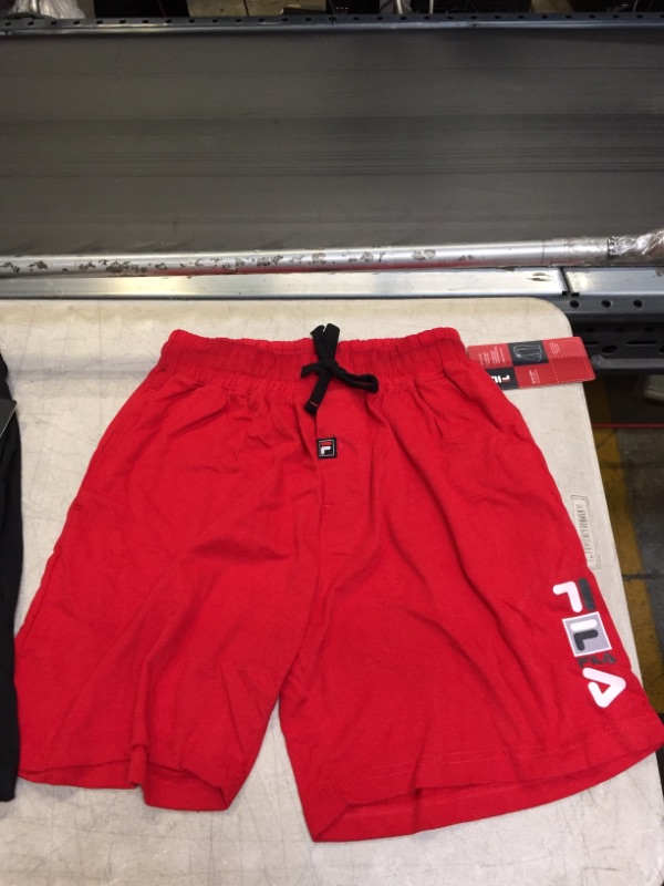 Photo 1 of Fila Men's Black and Red Sleepwear Shorts. XL. Stock Image Not Found