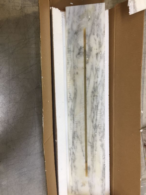 Photo 3 of 20 in. Marble Sidesplash in Carrara
