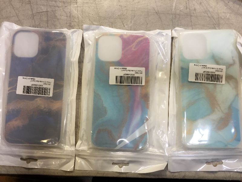 Photo 1 of iPhone 12 Pro Max Cases with different colors and styles 3 pack