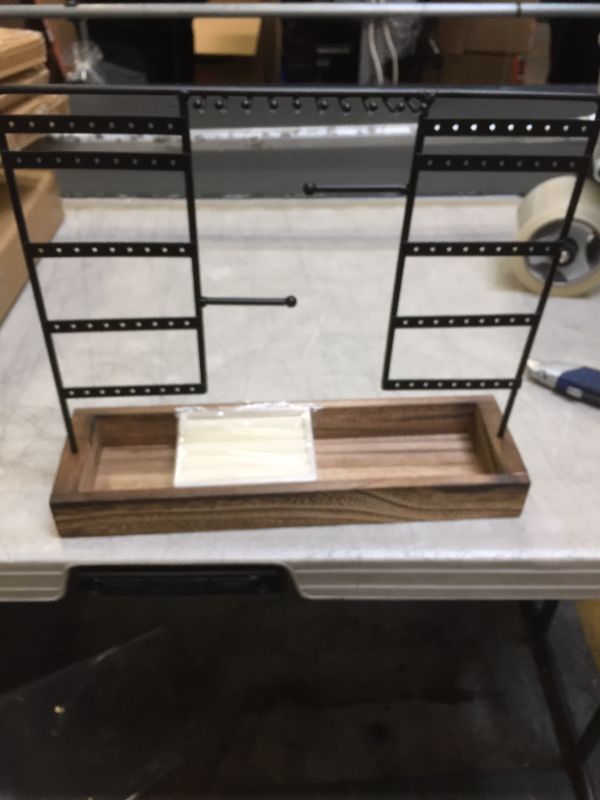 Photo 1 of wood and metal jewelry organizer