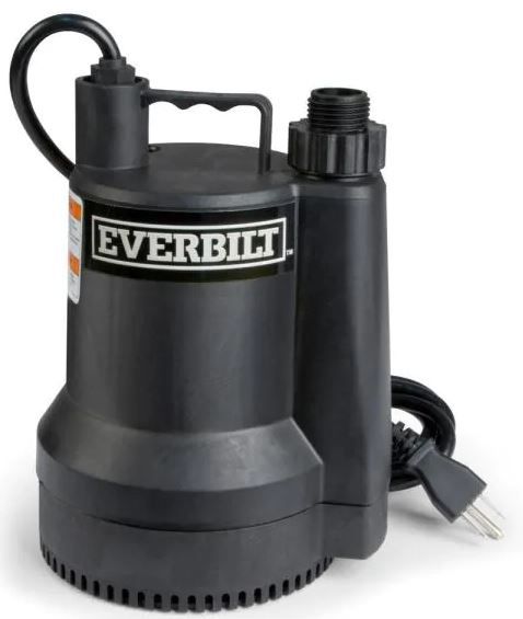 Photo 1 of 1/6 HP Plastic Submersible Utility Pump
