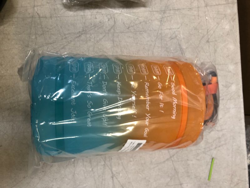 Photo 1 of 1 gallon encouraging water jug
orange - blue gradient