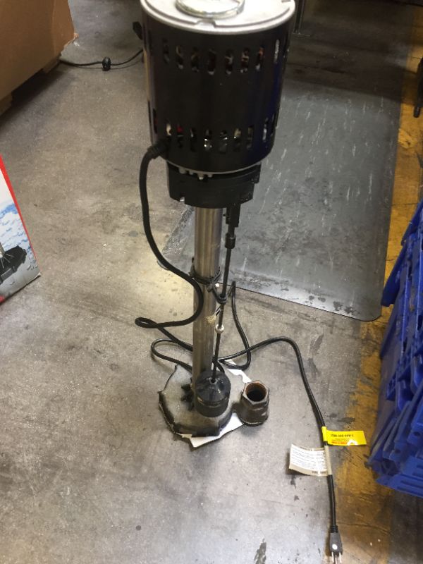 Photo 5 of 1/2 HP Stainless Steel Pedestal Sump Pump
