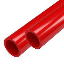 Photo 1 of 1-1/4 in. x 5 ft. Red Furniture Grade Schedule 40 PVC Pipe (2-Pack)