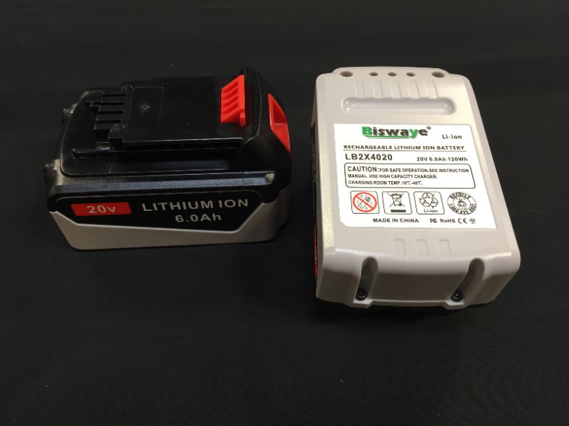 Photo 2 of 2 pack of Biswaye Rechargeable Lithium Ion Batteries