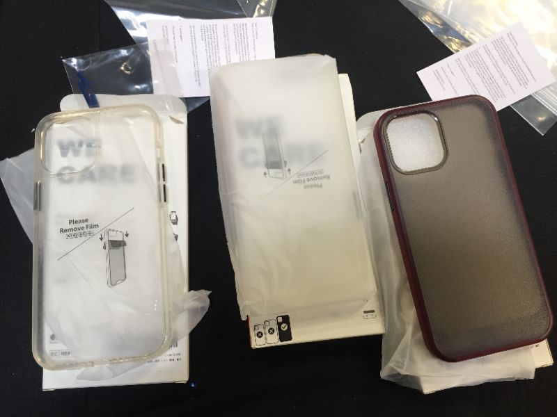 Photo 1 of iphone pro max phone case 2 clear one burgundy 
