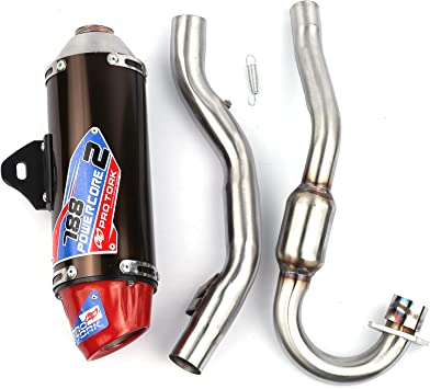 Photo 1 of Motorcycle Slip On Exhaust Muffler Pipe Full System for CRF150F CRF230F 2003-2013 Motocross