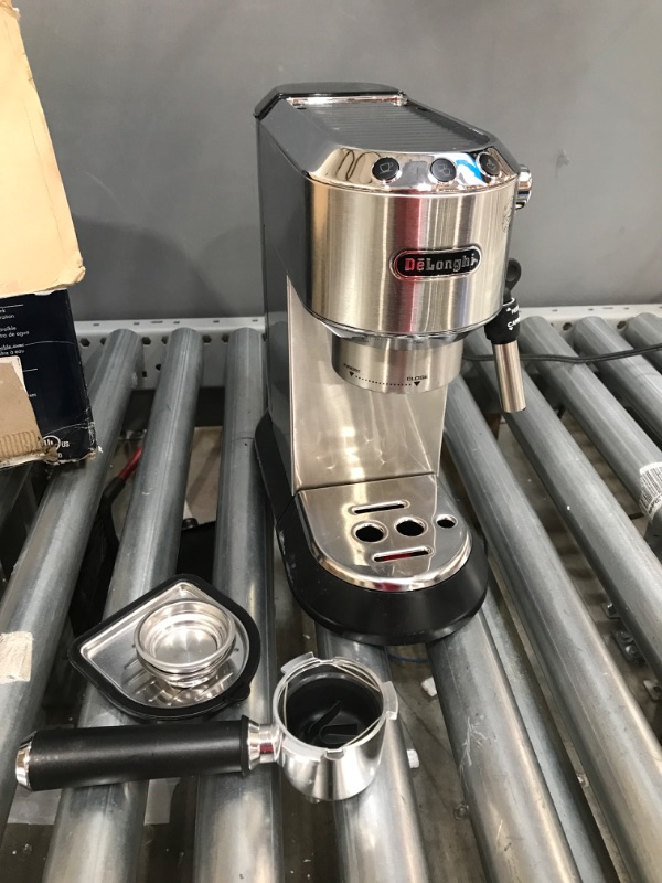 Photo 2 of **PARTS ONLY**
De Longhi 15 Bar Stainless Steel Espresso Machine