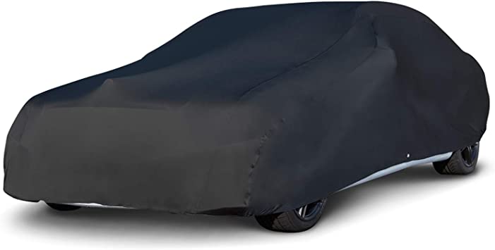 Photo 1 of Budge BSC-3 Indoor Stretch Car Cover, Luxury Indoor Protection, Soft Inner Lining, Breathable, Dustproof, Car Cover fits Cars up to 200", Black