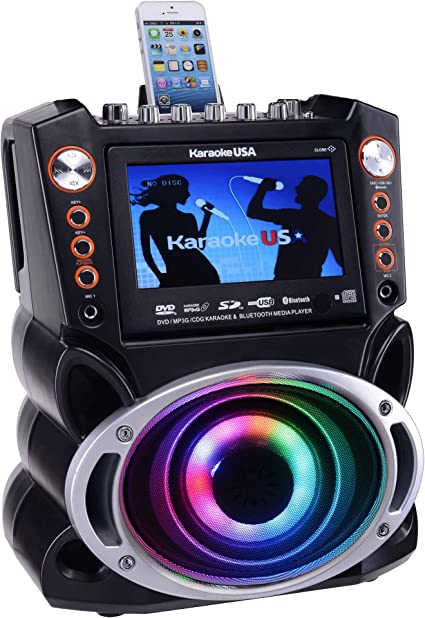 Photo 1 of Karaoke USA DVD/CD+G/MP3+G System with 7" TFT Digital Color Screen,Record Function, Bluetooth and HDMI Karaoke Player (GF946)