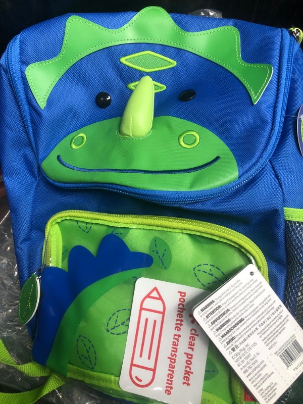 Photo 2 of Skip Hop Kid's Backpack, Zoo Kindergarten Ages 5-7, Dinosaur
