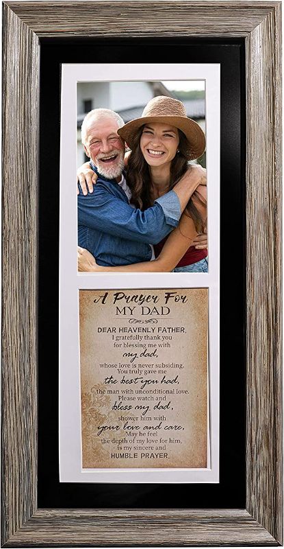 Photo 1 of Dad Gifts from Daughter, Father’s Day Gifts for Dad from Daughter Rustic Dad Picture Frame - Dad Birthday Gifts, Christmas Gifts for Father from Daughter
