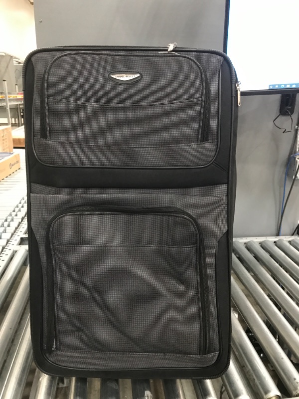 Photo 6 of **ZIPPER DAMAGE**
Travel Select Amsterdam Expandable Rolling Upright Luggage, Gray, 4-Piece Set