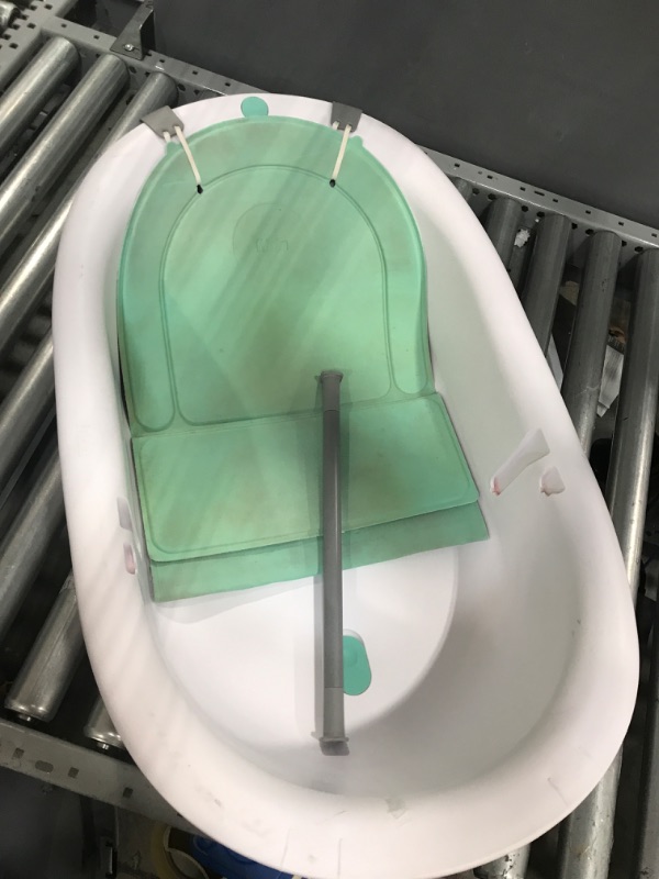 Photo 3 of 4-in-1 Grow-with-Me Bath Tub by Frida Baby Transforms Infant Bathtub to Toddler Bath Seat with Backrest for Assisted Sitting in Tub