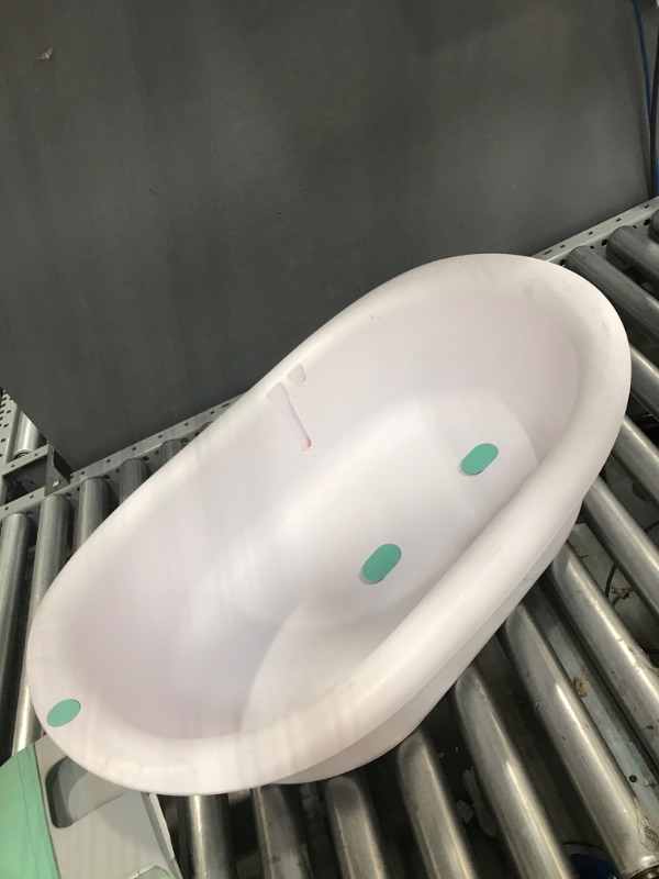 Photo 2 of 4-in-1 Grow-with-Me Bath Tub by Frida Baby Transforms Infant Bathtub to Toddler Bath Seat with Backrest for Assisted Sitting in Tub