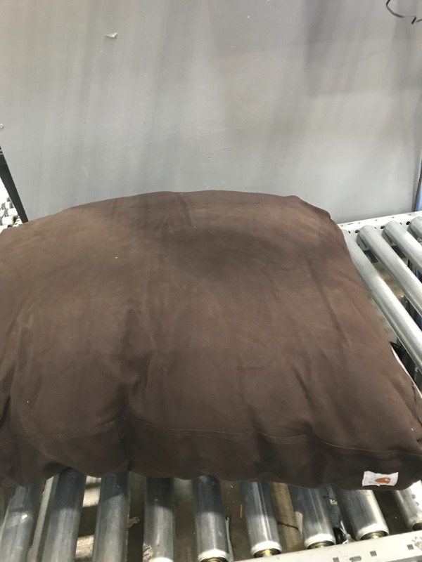 Photo 2 of Carhartt Dark Brown Durable Canvas Dog Bed, 28" L X 20" W