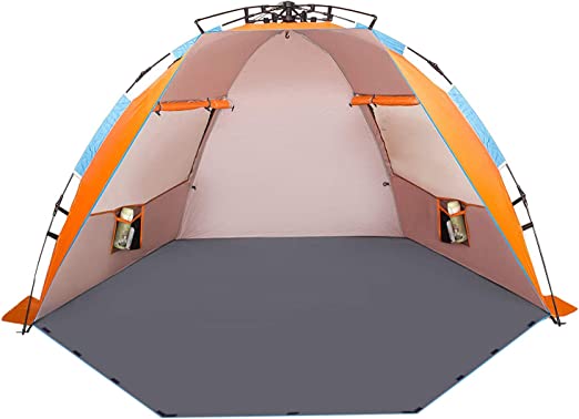 Photo 1 of  4 Person Beach Tent Sun Shelter - Portable Sun Shade Instant Tent for Beach 