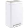 Photo 1 of ***PARTS ONLY**
Kohler K-20956-STW Dual Compartment Step Trash Can Stainless Steel & White
