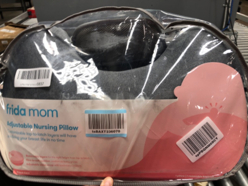 Photo 2 of Frida Mom Adjustable Nursing Pillow - Customizable Breastfeeding Pillow for Mom + Baby Comfort with Back Support, Adjustable Wrap Around Waist Strap, Pockets for Heat Relief
